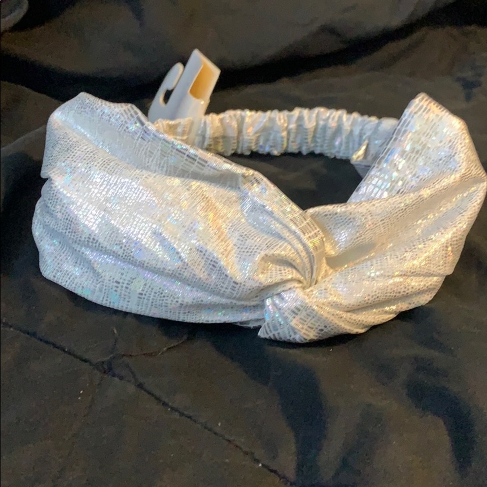 New Holographic Silver Headband